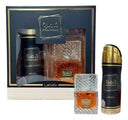 Estuche Lattafa Khamrah EDP 100 ML + Deo Spray 200 ML Hombre