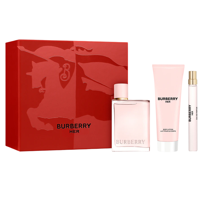 Burberry Her Edp 100Ml+Locion 75Ml+Mini 10Ml Set Burberry