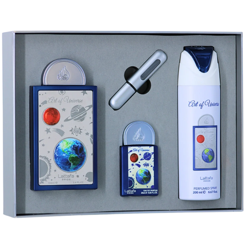 Set Perfume Art of Universe EDP 100 ml + 20 ml + Perfumed Spray 200 ml Lattafa Lattafa