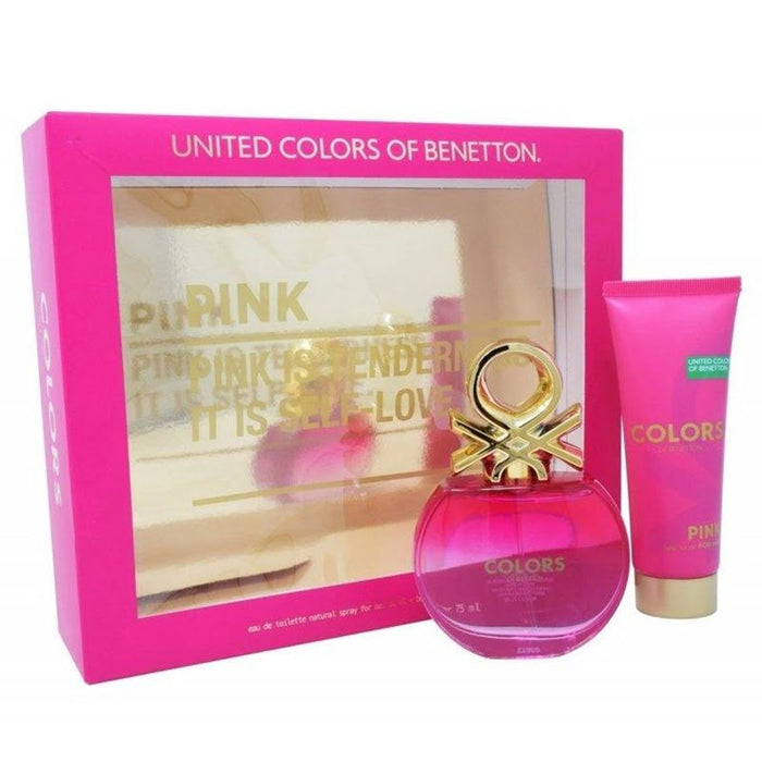 Benetton Colors Pink Edt 80Ml + 75Ml B/L Mujer Benetton