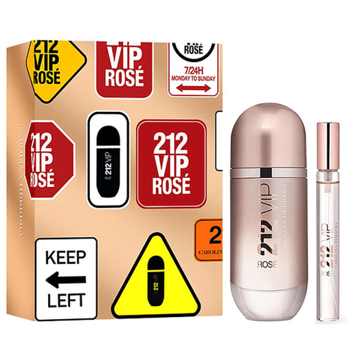 Set Carolina Herrera 212 Vip rose 80ML + 10ML Carolina Herrera