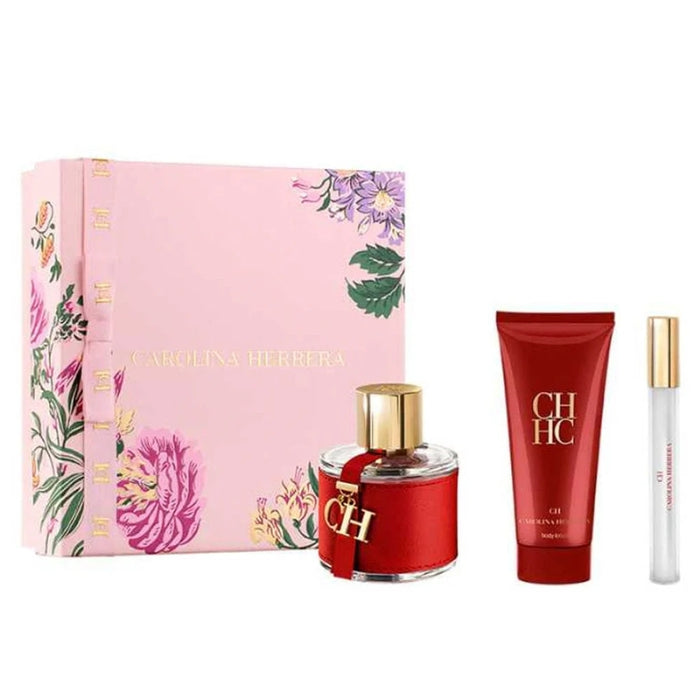 Carolina Herrera Ch Women Set Edt 100 Ml + Edt 10 Ml + Crema 100 Ml Carolina Herrera