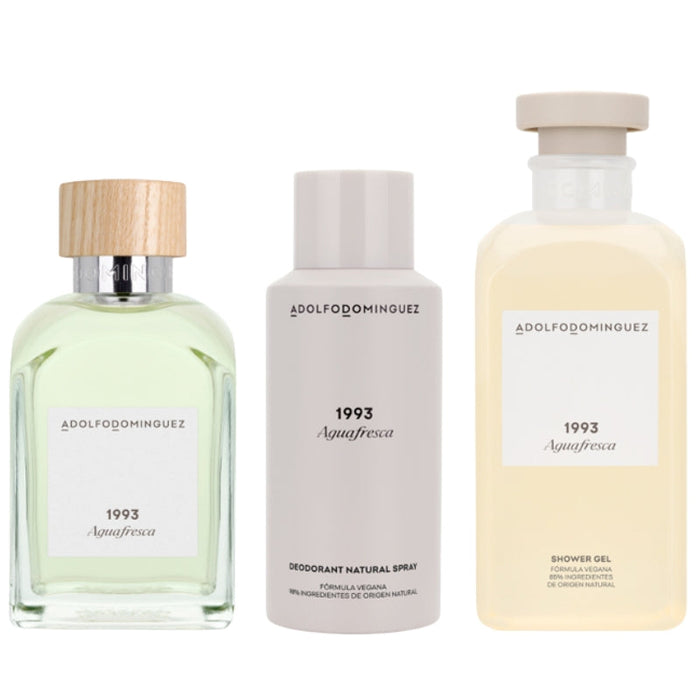 Adolfo Dominguez 1993 Agua Fresca Edt 200Ml + Gel 400Ml + Deo 150Ml Adolfo Dominguez