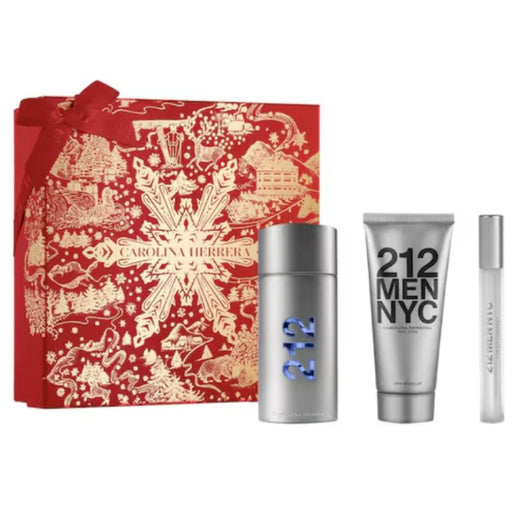 Carolina Herrera 212 Men Edt 100Ml + After Shave Gel + Mini Carolina Herrera