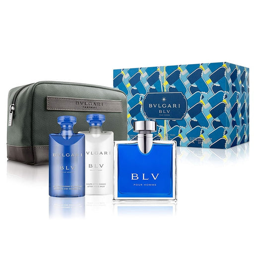 Bvlgari Bvl Pour Homme Edt 100 Asb 75 Ssg 75 Nec Set 4 Pcs Bvlgari
