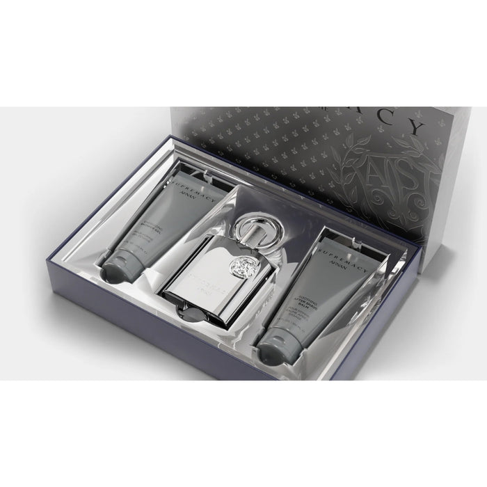 Set Afnan Supremacy Silver Pour Homme Edp 100Ml+SG+ASH Afnan