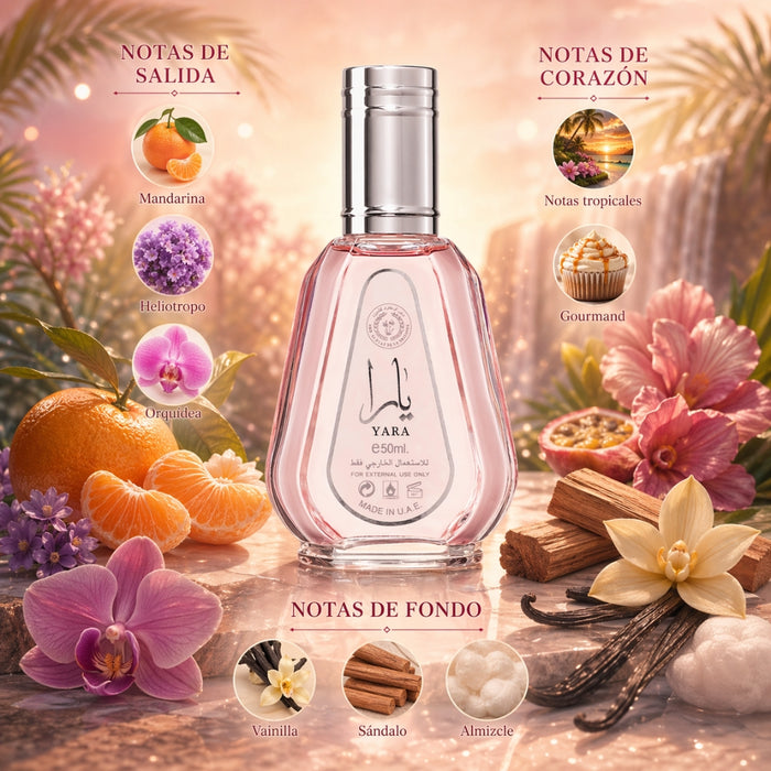 Yara 50ml Mujer Edp Ard Al Zaafaran Travel Size Lattafa