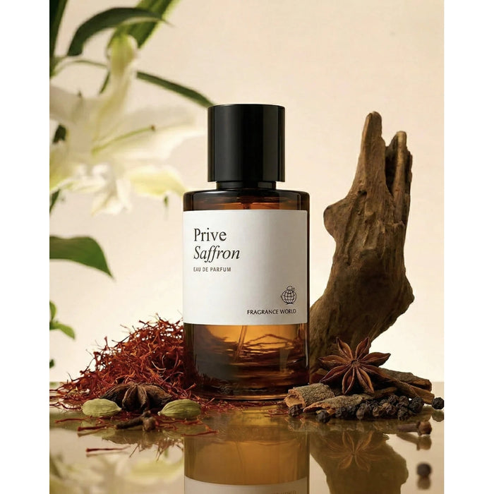 Fragrance World Prive Saffron EDP 60 ML Unisex Fragrance World