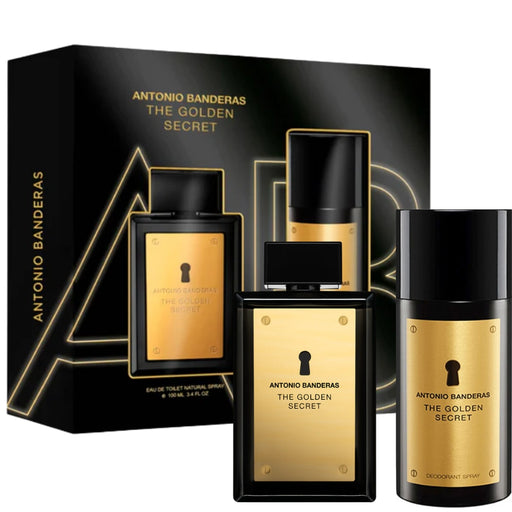 Set Antonio Banderas The Golden Secret Edt 100Ml + Desodorante 150Ml Hombre Antonio Banderas