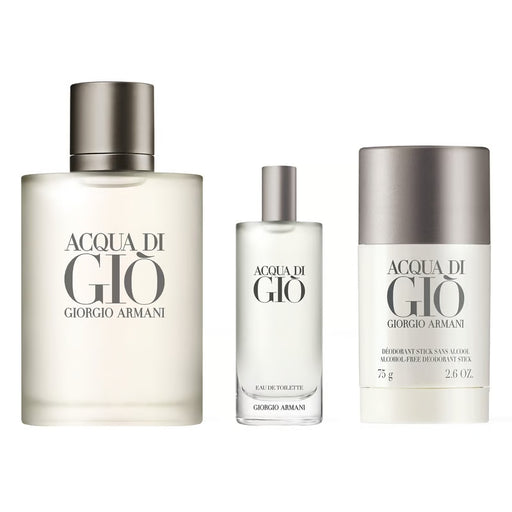 Set Giorgio Armani Acqua Di Gio Edt 100Ml + 15Ml + Deo 75G Armani