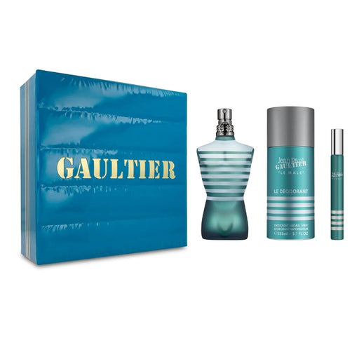 Estuche Le Male Jean Paul Gaultter Edt 75ML+150ML DEO + 10ML Mini Hombre Jean Paul Gaultier