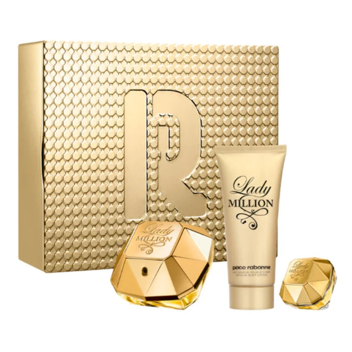 Paco Rabanne Lady Million 80ml EDP + BL 100 ml + Mini 5 ml Paco Rabanne