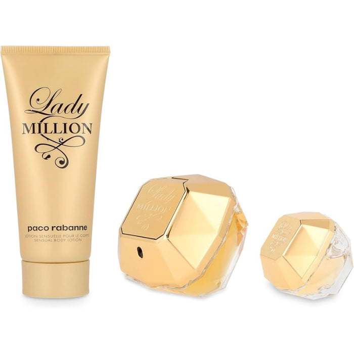 Paco Rabanne Lady Million 80ml EDP + BL 100 ml + Mini 5 ml Paco Rabanne