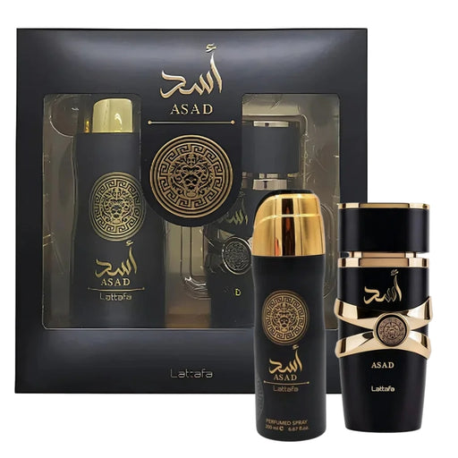 Estuche Lattafa Asad EDP 100 ML + Deo Spray 200 ML Hombre Lattafa