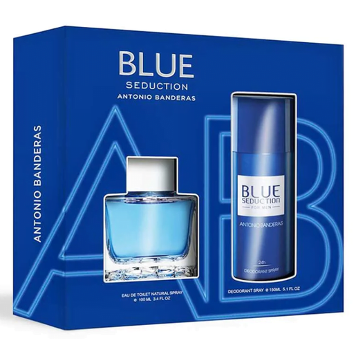 Set Antonio Banderas Blue Seduction Edt 100Ml + Deo. 24H 150Ml Hombre Antonio Banderas