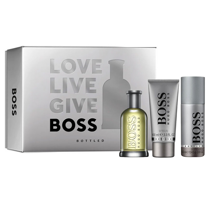 Hugo Boss Bottled Edt 100 Ml + Sg 100 Ml + Deo Spray 150 Ml Set De 3 Pcs Hugo Boss