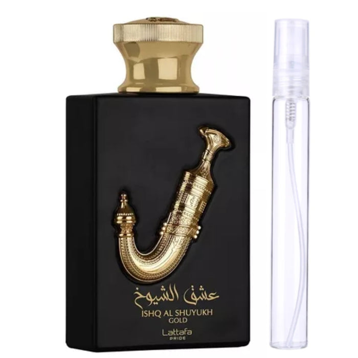 Decant Lattafa Ishq Al Shuyukh Gold EDP