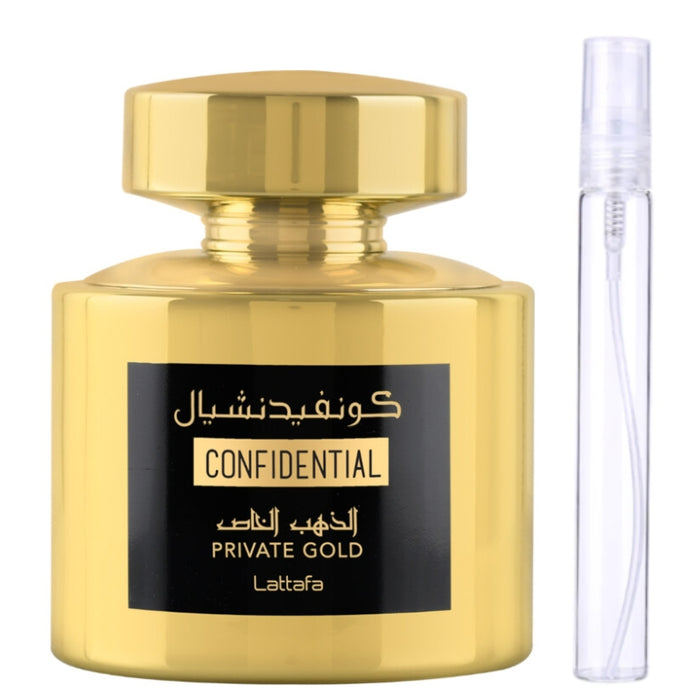 Decant Lattafa Confidential Private Gold Edp Unisex