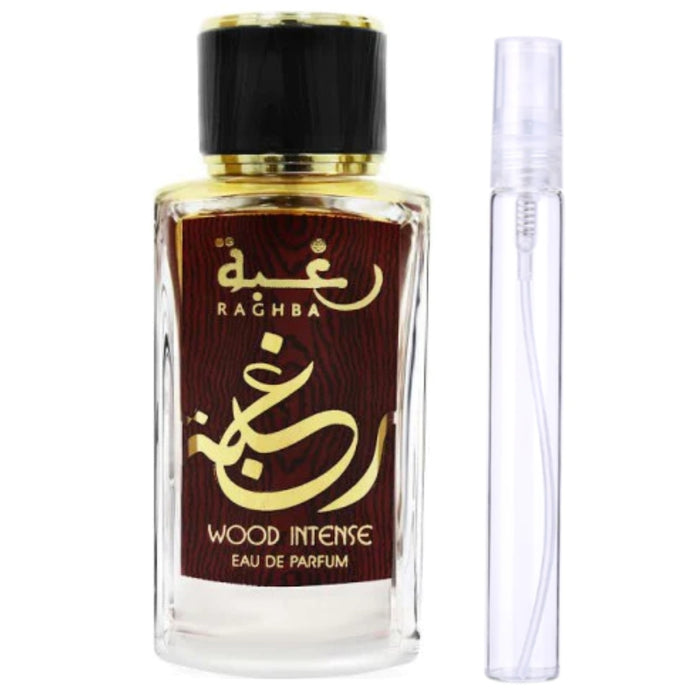 Decant Lattafa Raghba Wood Intense EDP