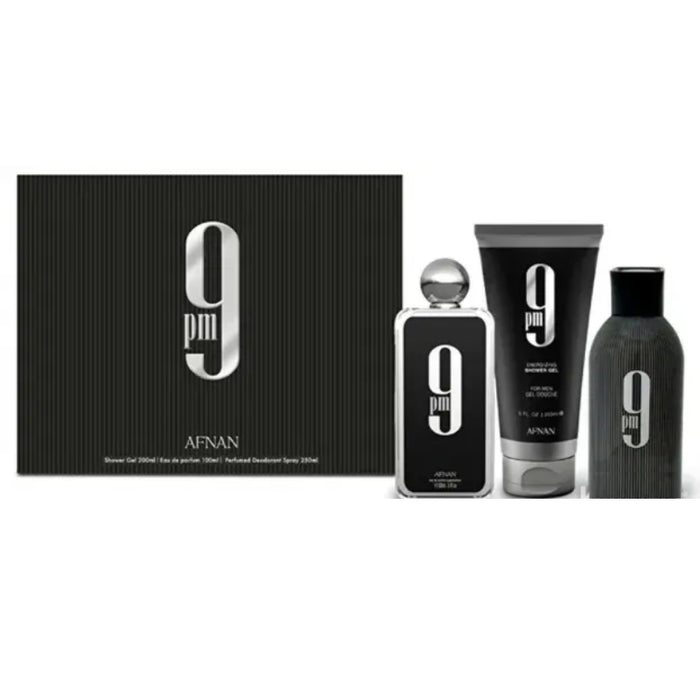 Afnan 9Pm For Men Edp 100Ml+Sg 200Ml+Deo 250Ml