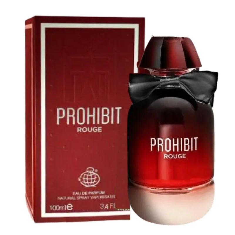 Fragrance world Prohibit Rouge Edp 100ml - Yauras Perfumería