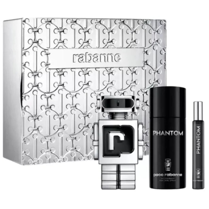 Paco Rabanne Phantom - Eau De Toilette 50Ml+10Ml Mini+ 150Ml Desodorante Set Paco Rabanne