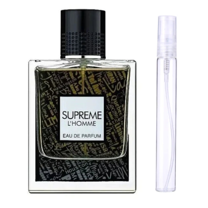 Decant Fragrance World Supreme L'Homme EDP 10 ML