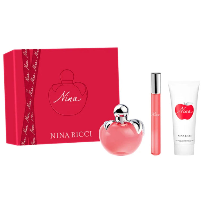 Set Nina Ricci EDT 80ml + 10ml + Body Lotion 75ml Nina Ricci