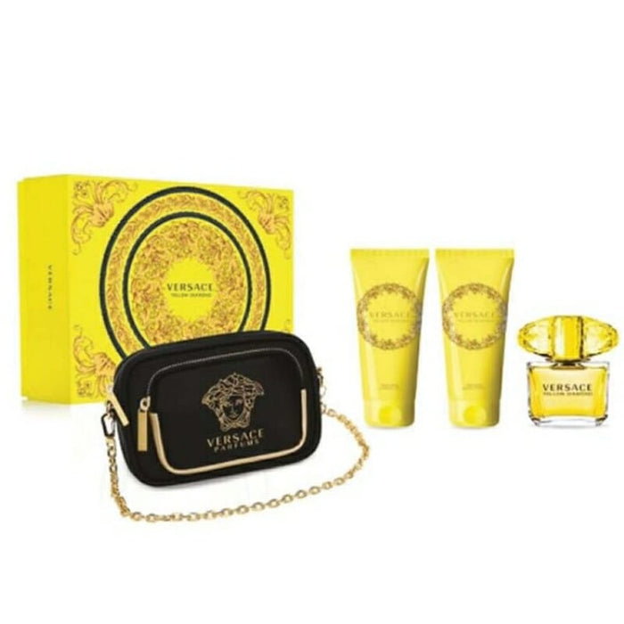 Versace Yellow Diamond Woman Edt 90Ml+ Sg 100Ml + Bl 100Ml Set Versace