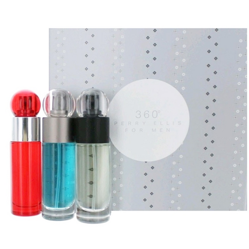 Set Perry Ellis 360 For Men Edt 30Ml + 360 Red Edt 30Ml + Reserve Edt 30Ml Perry Ellis