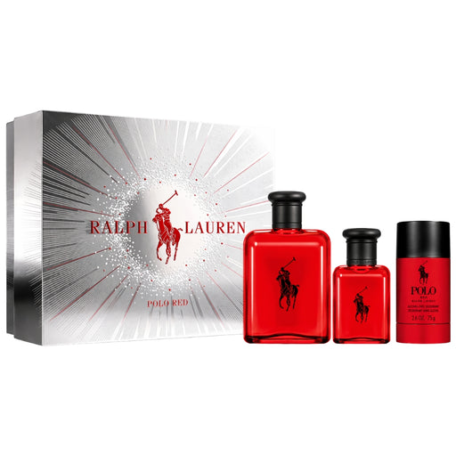 Set Ralph Lauren Polo Red Edt 125 Ml + 40 Ml + Deo 75 Ml Ralph Lauren