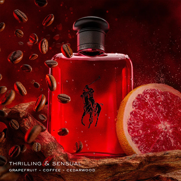 Set Ralph Lauren Polo Red Edt 125 Ml + 40 Ml + Deo 75 Ml Ralph Lauren