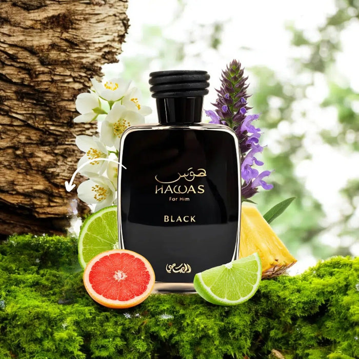Rasasi Hawas Black EDP 100 ML Hombre Rasasi