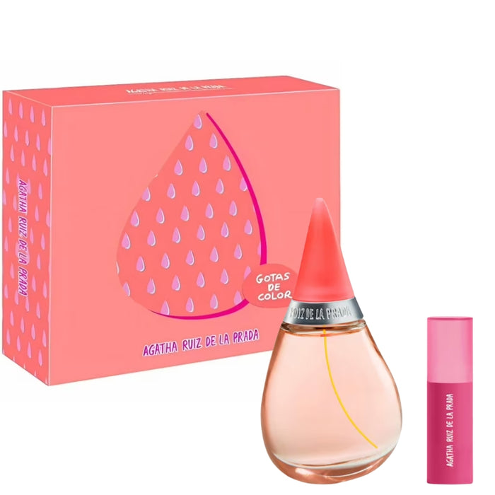 Set Agatha Ruiz De La Prada Gotas De Color Edt 100 Ml + Labial Y Mejillas 5G Agatha Ruiz de la Prada