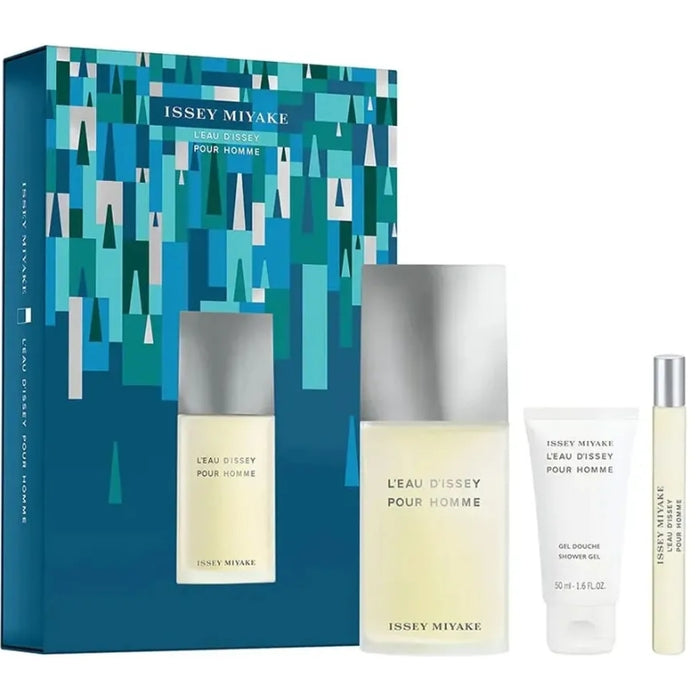 Set Issey Miyake L’Eau D’Issey Edt 125ml Hombre + 10ml + 50ml Gel Issey Miyake