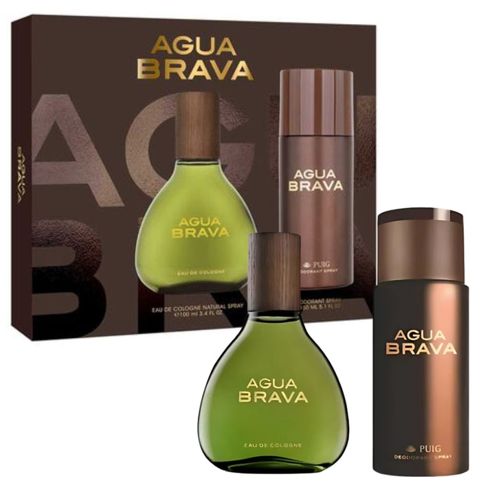 Estuche Agua Brava Edc 100 Ml Mas Desodorante 150 Ml Antonio Puig