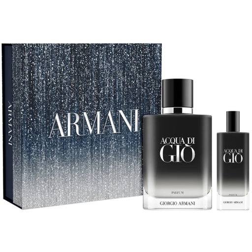 Set Giorgio Armani Acqua Di Dio Parfum 100 Ml + 15 Ml Recargable/Refill 2025 Giorgio Armani