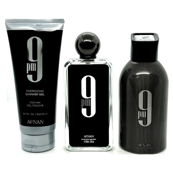 Afnan 9Pm For Men Edp 100Ml+Sg 200Ml+Deo 250Ml