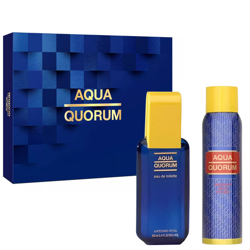 Set 2 piezas Aqua Quorum Edt 100ml con Desodorante 150ml Antonio Puig