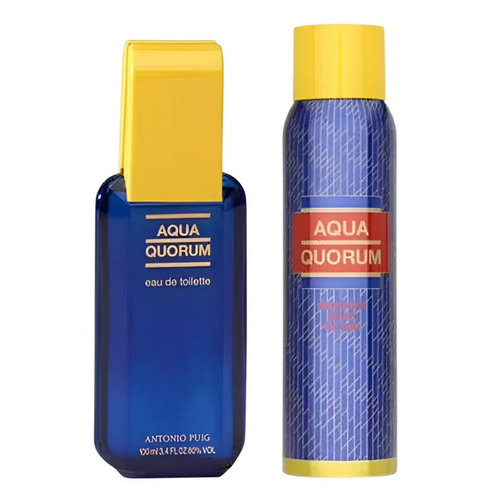 Set 2 piezas Aqua Quorum Edt 100ml con Desodorante 150ml Antonio Puig