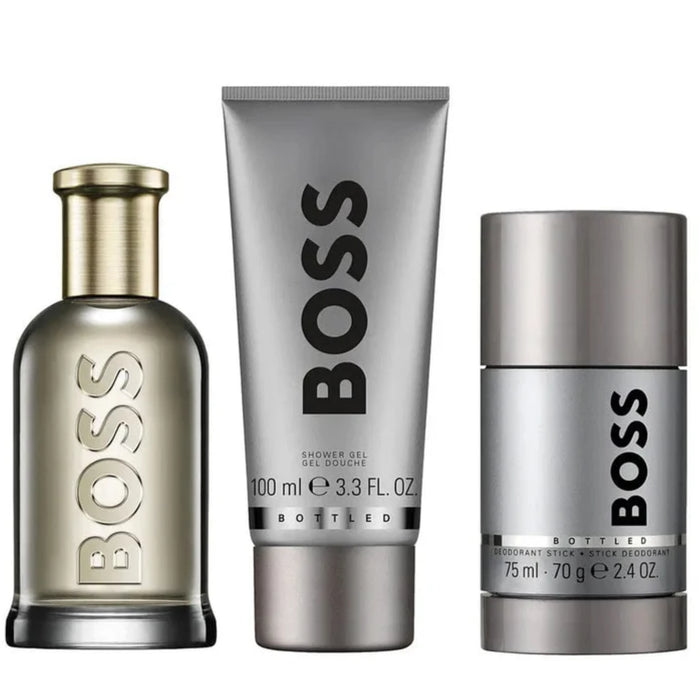 Set Hugo Boss Boss Bottled Edp 100 Ml + Shower Gel 100 Ml + Deo 75 Ml Hombre Hugo Boss