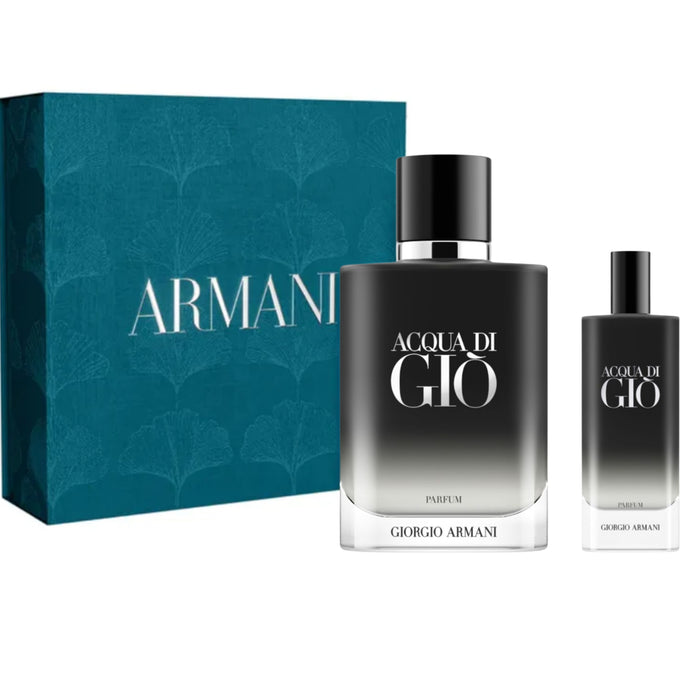 Set Giorgio Armani Acqua Di Gio Parfum 100 Ml + 15Ml Hombre Giorgio Armani