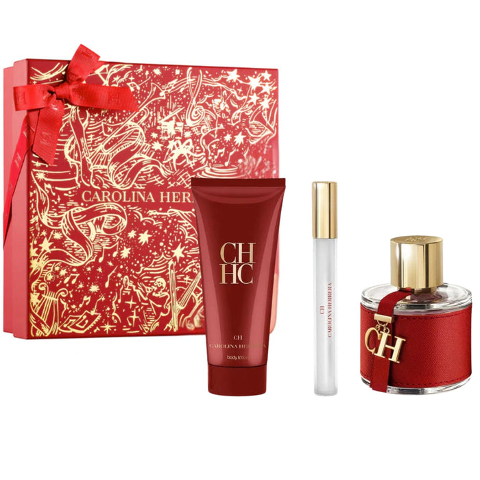 Carolina Herrera Ch Women Set Edt 100 Ml + Edt 10 Ml + Crema 100 Ml Carolina Herrera