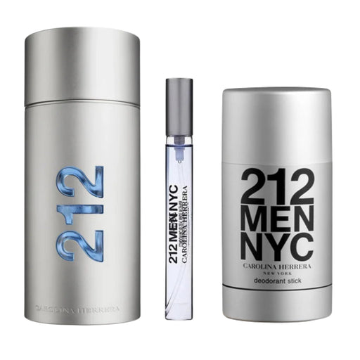 Set Carolina Herrera 212 Men NYC 100 ml + Deo 75 ml + Mini 10 ml 2025 Carolina Herrera