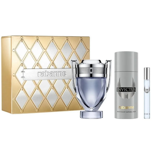 Set Paco Rabanne Invictus EDT 100 ml + Deo 150 ml + Mini 10 ml 2025 Paco Rabanne
