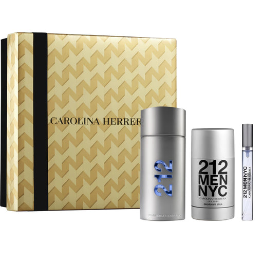 Set Carolina Herrera 212 Men NYC 100 ml + Deo 75 ml + Mini 10 ml 2025 Carolina Herrera