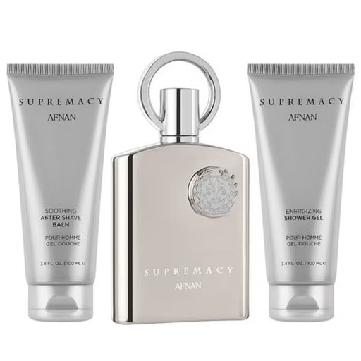 Set Afnan Supremacy Silver Pour Homme Edp 100Ml+SG+ASH Afnan