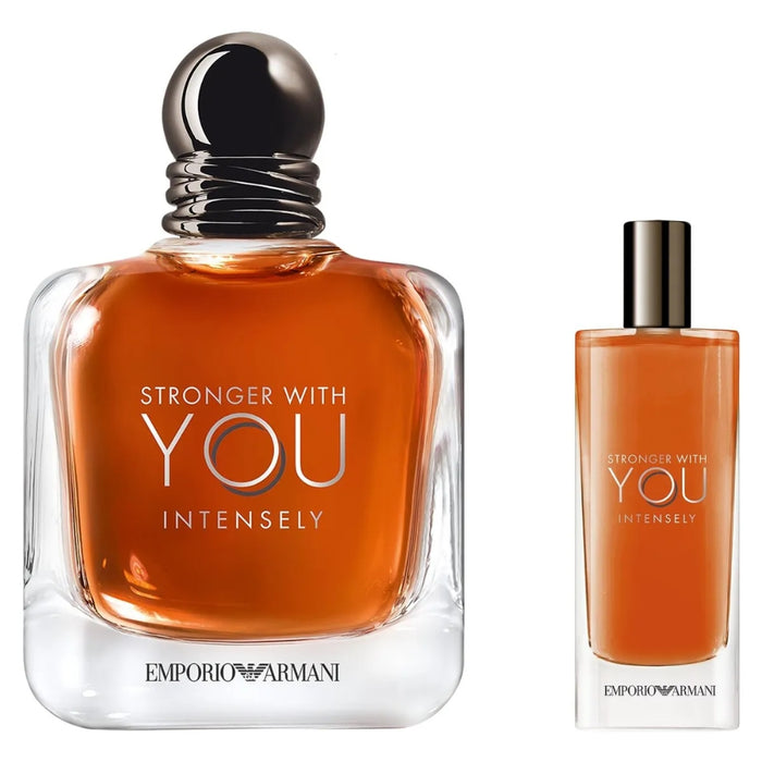 Giorgio Armani SET Stronger With You Intensely EDP Intense Hombre 100 ml + Mini 15 ml