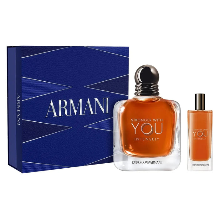 Giorgio Armani SET Stronger With You Intensely EDP Intense Hombre 100 ml + Mini 15 ml