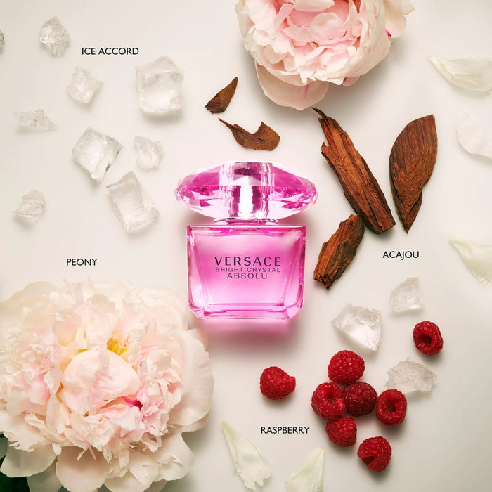 Versace SET Bright Crystal Absolu EDP Pour Femme 90 ml+Mini 5 ml+Body Lotion 100 ml+Gel De Ducha 100 ml